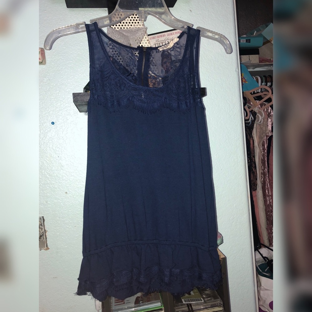 Royal blue blouse